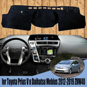Dash Cover Mat Dashmat Dashboard Cover Protective Sheet Carpet for Toyota Prius V A Daihatsu Mebius 2012-2019 ZVW40 Styling