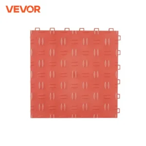 VEVOR Garage Tiles Interlocking 12 x 12 x 0.53 inch 50 Pack Garage Floor Covering Tiles Non-Slip Texture Garage Flooring Tiles