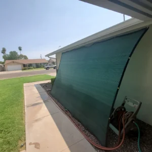 Plant Protection Sunshade Net Set - Dark Green with 90% Sunshade Effect, Comes with Matching Hanging Ropes! Features Rope Hole D