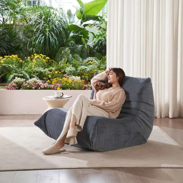 Adult Bean Bag Chair Memory Foam Togo Sofa Lazy Floor Sofa Ergonomically Designed Fireplace Chair for Living Room and Bedroom - Image 4