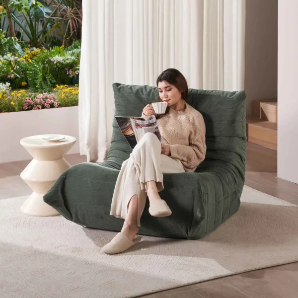 Adult Bean Bag Chair Memory Foam Togo Sofa Lazy Floor Sofa Ergonomically Designed Fireplace Chair for Living Room and Bedroom - Image 3