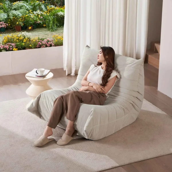 Adult Bean Bag Chair Memory Foam Togo Sofa Lazy Floor Sofa Ergonomically Designed Fireplace Chair for Living Room and Bedroom - Image 2