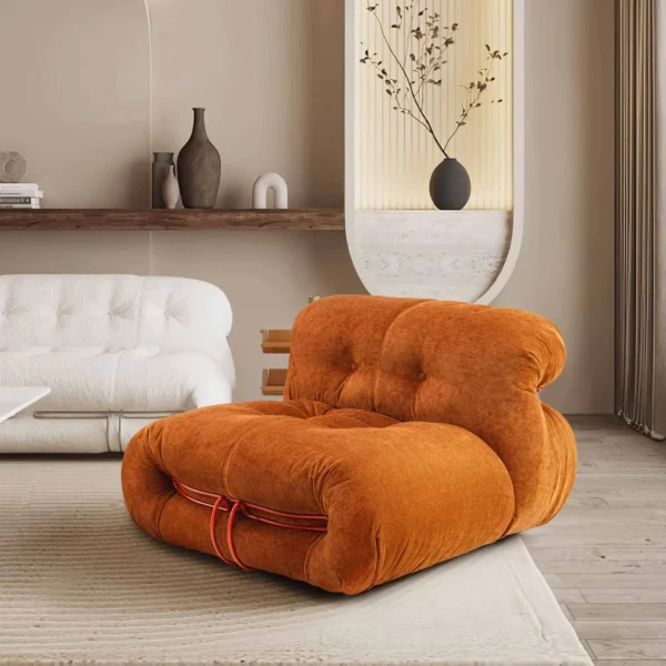Single Sofa Lazy Couch Reading Chair Lazy Sofa Chair Balcony Leisure Sofa for Living Room Bedroom Lounge Chairs Accent Chair - Image 2