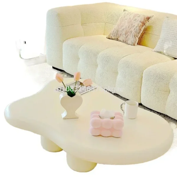 Clouds Tea Table House Lonely Wind Nordic Home Living Room Small Apartment Shaped Cream Simple Modern Tea Coffee Table Furniture - Image 4