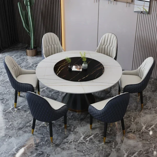 Fashion Large Dining Chairs Waiting Black Metal Legs Floor Transats Living Room Chair Designer Soft Handle Sillas Room Furniture - Image 2