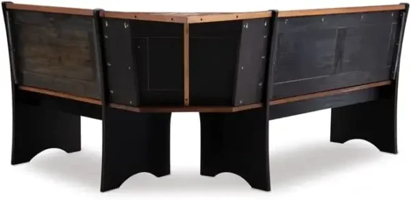 Fashion Nordic solid wood black 3 Piece Conversation Indoor Kitchen Corner Breakfast Dining Set dinning room table and chairs - Image 6