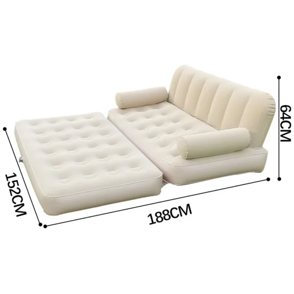 Modern Portable Folding hand-Inflatable Sofa for Living Room Lazy Bean Bag Chair Puff Tatami Foldable for Outdoor Camping - Image 3
