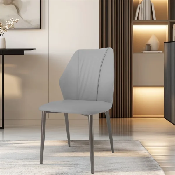 LUVODI Elegant Dining Chairs Set of 2 Microfiber Leather Armless Accent Chairs for Living Room,Cafe,Kitchen,Dining Room - Image 2
