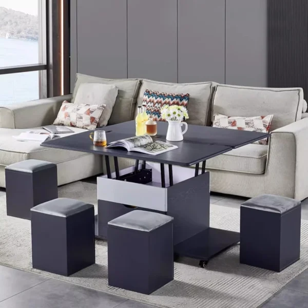 Storage Lifting Coffee Table Modern Luxury Designer Clear Cheap Side Table Aesthetic Lounge Living Room Kaffee Tische Furniture - Image 5