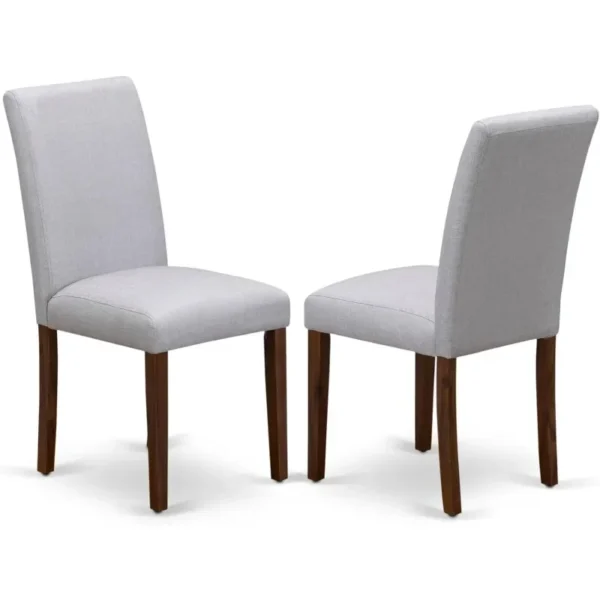 5 Piece Dining Set Round Dining Room Table with Dropleaf and 4 Upholstered Chairs, 42x42 Inch Fashion - Image 4