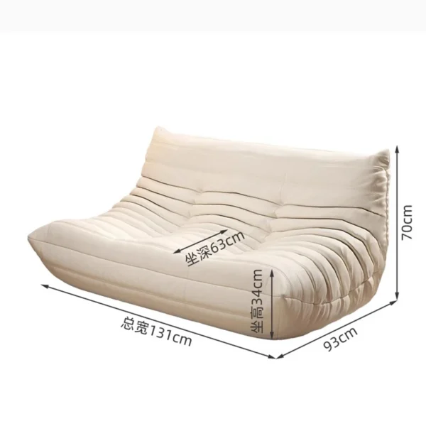 White Nordic Living Room Sofas Modern Double Comfortable Bean Bag Sofa Lazy European Muebles Para El Hogar Muebles Para El Hogar - Image 5