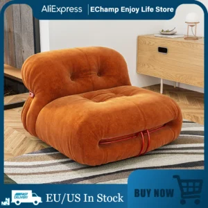 Single Sofa Lazy Couch Reading Chair Lazy Sofa Chair Balcony Leisure Sofa for Living Room Bedroom Lounge Chairs Accent Chair