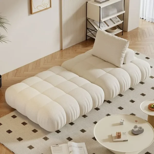 Cloud tofu block sofa art French cream size apartment creative movable modular modular sofa - Image 2