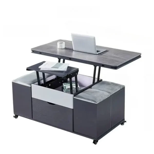 Storage Lifting Coffee Table Modern Luxury Designer Clear Cheap Side Table Aesthetic Lounge Living Room Kaffee Tische Furniture - Image 6