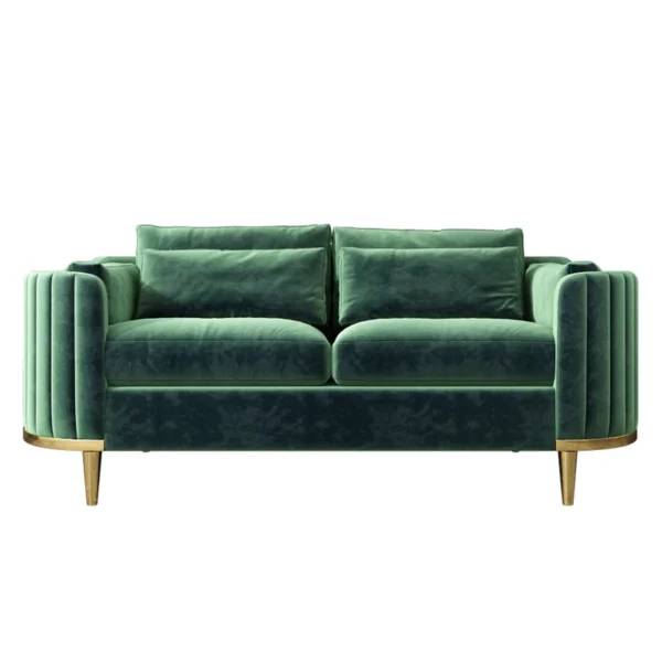 Luxury Sofa Living Room Furniture Curved Dresser Home Lounge Sofa Sets Italian Modern Fabric Velvet Sofa Set Furniture - Image 6