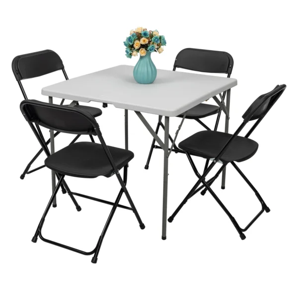 Folding Plastic Chairs Set Of 10 Easy to Use and Storage Foldable Chairs for Home kitchen Office Outdoor - Image 3