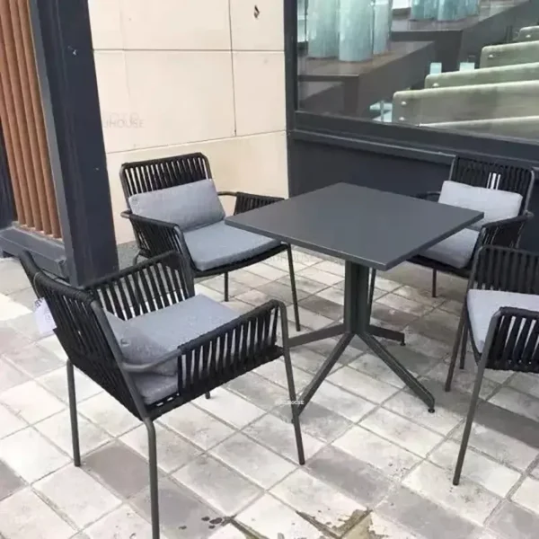 Simple Outdoor Garden Furniture Sets Nordic patio furniture Modern Sunscreen Waterproof Rattan Chair Set Garden and Terrace Set - Image 5