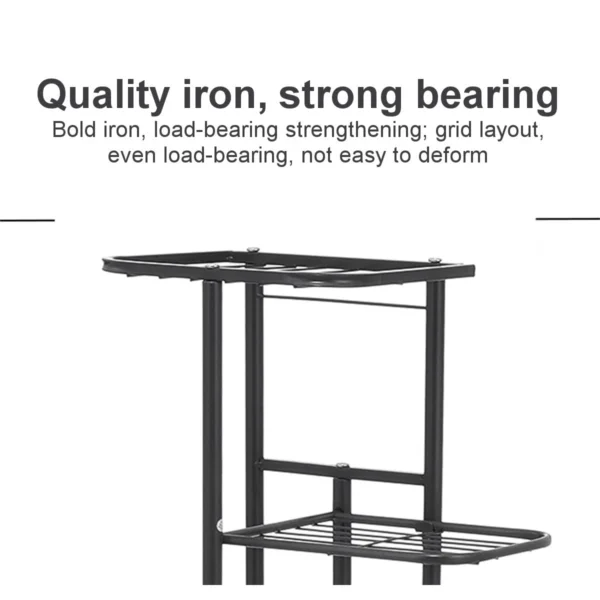 Cordlal Shining Stand For Flowers Iron 6/7/8Layers Plant Holder Storage Shelf Pot Rack Organizer Home Garden Decoration - Image 4