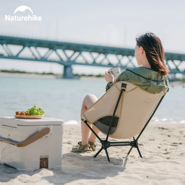 Naturehike 2023 Camping Chair Outdoor Ultralight Widen Folding Chair Portable Foldable Picnic Chair Travel Beach Fishing Chair - Image 6