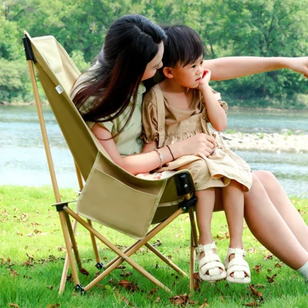 Beach Foldable Chair For Fishing Garden Outdoor Camping Chair Folding Angle Adjustment Relax Chair Portable Leisure Lounge - Image 3