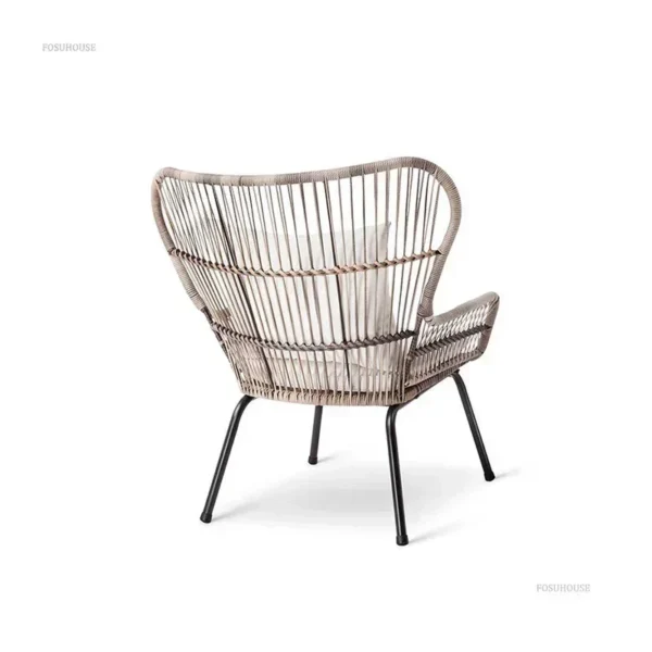 Nordic Open-air Patio Furniture Outdoor Set Leisure Outdoor Garden Furniture Sets Designer Rattan Table and Chairs Combination - Image 5