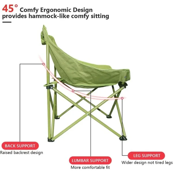 Beach Foldable Chair For Fishing Garden Outdoor Camping Chair Folding Angle Adjustment Relax Chair Portable Leisure Lounge - Image 6