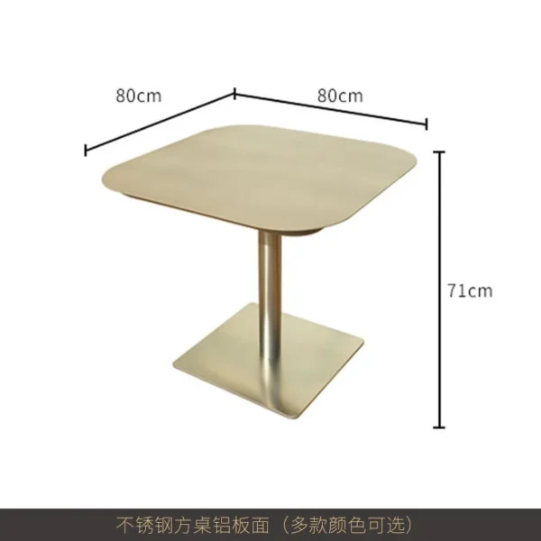 Outdoor Patio Furniture Set - Waterproof Aluminum Table with Stylish Woven Chairs for Cafe & Teahouse Outdoor Patio Furniture - Image 4