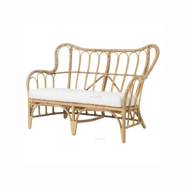 Leisure Rattan Outdoor Sofas Balcony Backrest Armchair Single Combination Garden Courtyard Japanese Garden Furniture Set - Image 2