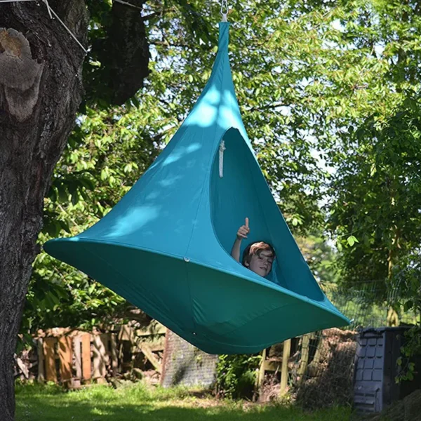 Outdoor Waterproof hammock Double Cacoon Hanging Chair Weight Capacity 80KG Outdoor and Indoor Use - Hanging Kit hanging tent - Image 5