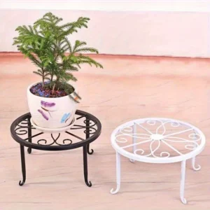 Tall Plant Stand Metal Flower Pot Rack Heavy-duty Cast Iron Plant Rack Indoor Outdoor Plant Aesthetic