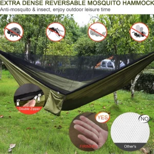 Mosquito Net, Hammock, Outdoor Park Picnic, Mosquito-proof Swing, Green Portable Hammock Children