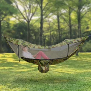 Portable Camping Hammock Anti-mosquito and Anti-Sun Camping Hammock 200kg/440.9lbs Load 2.9*1.4m
