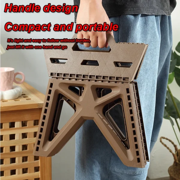 2PCS Folding Stool Portable Outdoor Small Stool High Load Bearing Durable Small Chair Fishing Stool Beach Stool Camping Stool - Image 3