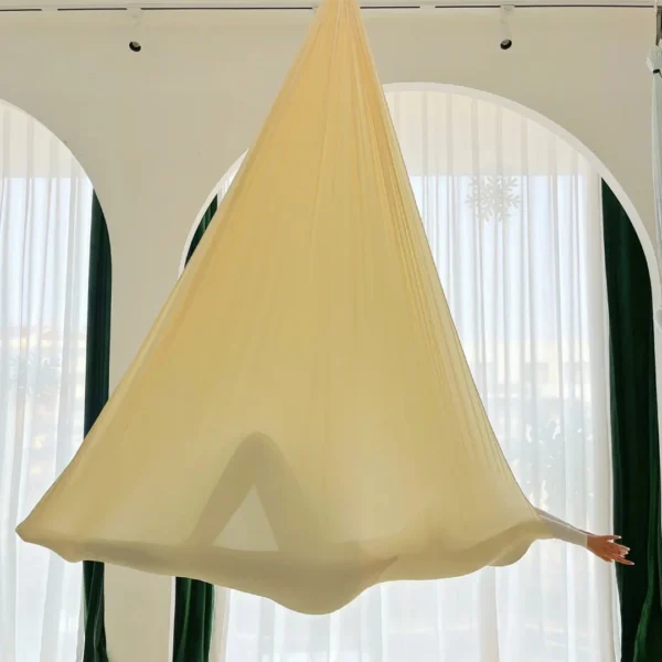 5m Aerial Yoga Hammock Fabric Yoga Swing Aerial Silks Anti-Gravity Body Building Fitness for GYM Home Outdoor Pilates Yoga Belt - Image 2