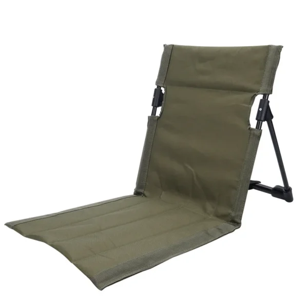 Foldable Camping Chair Outdoor Garden Park Single Lazy Chair Backrest Cushion Picnic Camping Folding Back Chair Beach Chairs - Image 3
