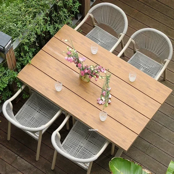 Nordic Garden Furniture Sets Hotel Outdoor Chairs Tables Creative Waterproof Sun Protection Outdoor Patio Furniture Outdoor Set - Image 2