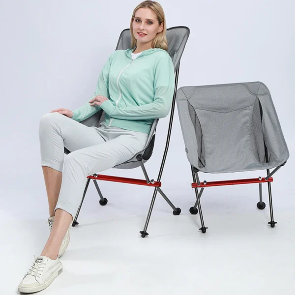 Camping Fishing Folding Chair Tourist Beach Chaise Chair for Relaxing Foldable Leisure Travel Furniture Picnic Chairs - Image 2