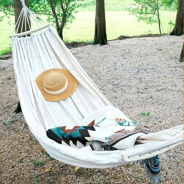 Camping Hammock 1-2 People Travel Beach Portable Rest Hanging Bed Chair Furniture Home Garden Pool Swing Outdoor Hammock 2022 - Image 5