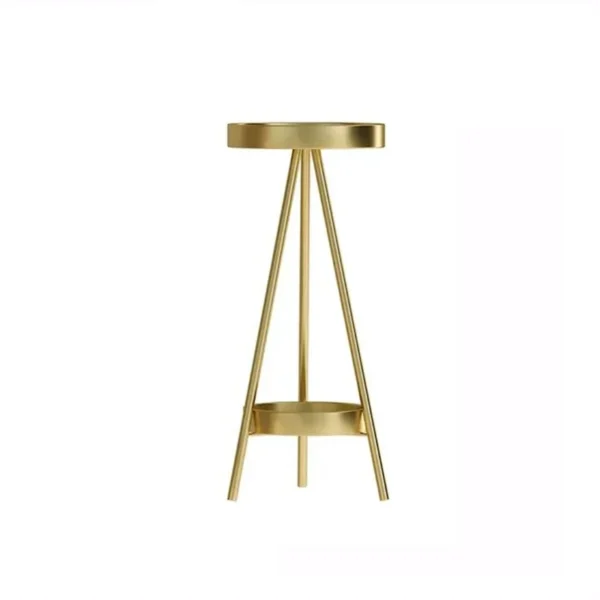Nordic Light Luxury Double Layer Plant Rack Simple and Modern Floor Standing Triangular Flower Rack Green Ivy Decorative Rack - Image 6