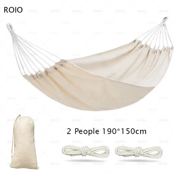 Camping Hammock 1-2 People Travel Beach Portable Rest Hanging Bed Chair Furniture Home Garden Pool Swing Outdoor Hammock 2022 - Image 6