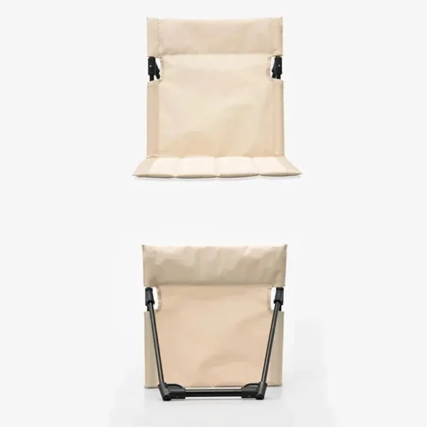 Foldable Camping Chair Outdoor Garden Park Single Lazy Chair Backrest Cushion Picnic Camping Folding Back Chair Beach Chairs - Image 2