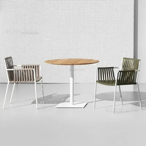 Simple Outdoor Garden Furniture Sets Nordic patio furniture Modern Sunscreen Waterproof Rattan Chair Set Garden and Terrace Set - Image 2