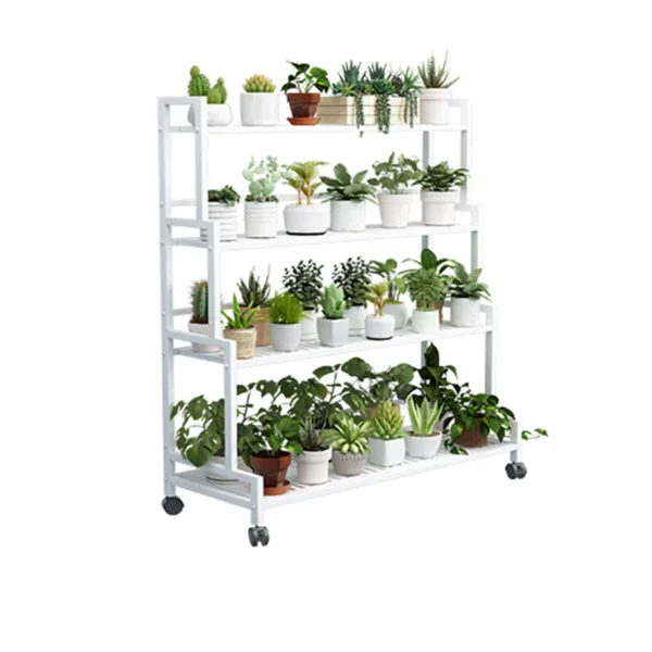 Plant Stand Flower Stand 3/4 Tier Flower Shelf Planter Rack Storage Organizer Display Indoor Garden Balcony Floor-standing Rack - Image 6