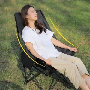 Beach Foldable Chair For Fishing Garden Outdoor Camping Chair Folding Angle Adjustment Relax Chair Portable Leisure Lounge