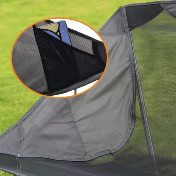 Ultra-light portable folding ground beach chair net seat summer hiking backpack hiking chair - Image 5