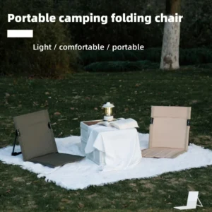 Portable folding camping chairs are suitable for floor mats,lawn chairs, sandy beaches, gardens and comfortable reclining chairs