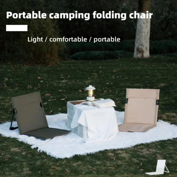Portable folding camping chairs are suitable for floor mats,lawn chairs, sandy beaches, gardens and comfortable reclining chairs