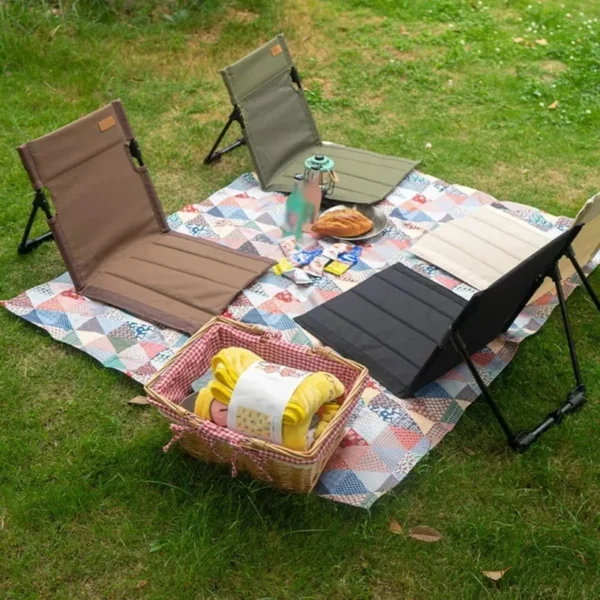Ultra-Light Folding Chair for Camping, Beach, and Road Trips - Durable Aluminum Alloy, Portable and Comfortable，fishing Chair - Image 3