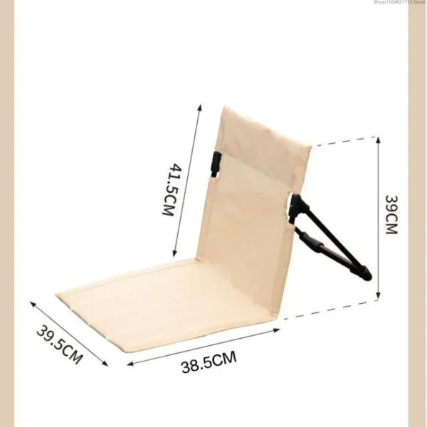 Portable folding camping chairs are suitable for floor mats,lawn chairs, sandy beaches, gardens and comfortable reclining chairs - Image 2