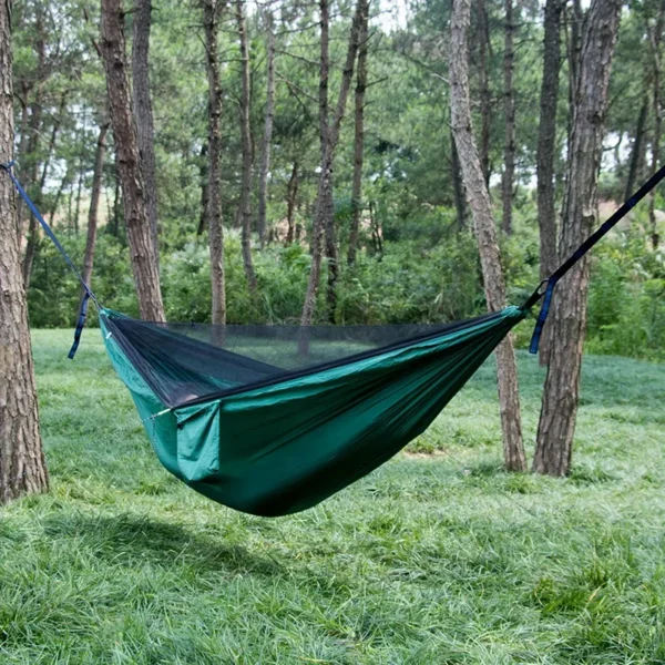 Portable Quick Setup 290*140cm Travel Outdoor Camping Hammock Hanging Sleeping Swing Bed with Mosquito Net - Image 5